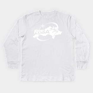 Rottnest Island Space Agency (RISA) Logo White Kids Long Sleeve T-Shirt